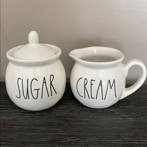 Rae Dunn 2017 Sugar & Cream Set